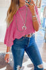 Ribbed Knit Off-Shoulder Blouse by Wild and Free Boutique