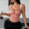 Contrast-color Padded Underwire Bra Vest by My Store