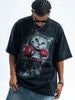 Men's Cat Graphic Vintage Wash T-Shirt by Simply Love