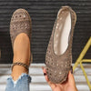 Women's Chunky Heel Wedge Pumps – Wide Size Full-Grain Leather by FitiqueFit