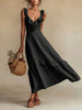 Sleeveless Ruffle Detail High-Waist Maxi Dress – 7 Colors, S–3XL by FitiqueFit