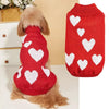 Pet Clothes Valentine's Day New Year Love Dog Knitted Sweater by My Store