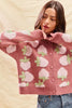 SO ME Strawberry Fruit All Over Button Sweater Cardigan by FitiqueFit