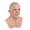 Halloween Granny Mask Latex Headgear Wig Mask by My Store