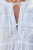 Lace Detail Tie Neck Mini Dress