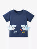 Children's Shark Graphic Crew Neck Short Sleeve T-Shirt by Simply Love