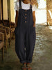 Women's Vintage High-Waist Straight-Leg Overalls – Sleeveless Suspender Jumpsuit by FitiqueFit