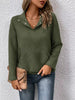 Textured Quarter Snap Sweatshirt by Wild and Free Boutique