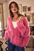 SO ME Soft Touch Hairy Loose Fit Cozy Sweater Cardigan by FitiqueFit