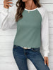 Waffle Knit Raglan Sleeve T-Shirt by Wild and Free Boutique