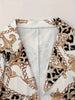 Geometric Print Two-Piece Blazer Set by FitiqueFit