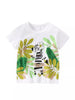 Children's Cartoon Zebra Print Short Sleeve T-Shirt by Simply Love