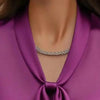 Elegant Satin Ribbon Blouse — Long Sleeve Button-Down Work Shirt by FitiqueFit