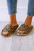 Leopard Cloud Slides Thick Flat Slippers