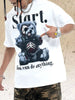 Men's Graphic Round Neck Oversized T-Shirt by Simply Love