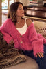 SO ME Soft Touch Hairy Loose Fit Cozy Sweater Cardigan by FitiqueFit