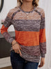 Color Block Long Sleeve T-Shirt by Simply Love