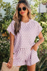 Green Polka Dot Print Short Set by Wild and Free Boutique