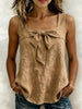 Women's Square-Neck Wide-Strap Sleeveless Tank Top by FitiqueFit
