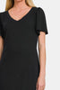 V-Neck Short Sleeve Dress For Women – Timeless V-Neck Dress, Classic Short Sleeve Dress, Chic Casual Dress, Elegant V-Neck Dress, Flattering Short Sleeve Dress, Effortless Wardrobe Essential, Comfortable Everyday Dress by Stevvex
