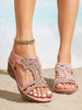 Bohemian Thick-Sole Wedge Sandals – 3 Colors EU 36–42 by FitiqueFit