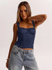 Women’s Polka Dot Underwire Camisole – Party & Date Night Top by FitiqueFit