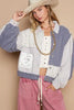 Classic Artistic Crochet Patch Exposed Seam Button Up Jacket Chic & Edgy Outerwear by Stevvex