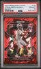 Graded 2023 Panini Prizm Draft Picks Jaxon Smith-Njigba #135 Red Ice Rookie RC Football Card PSA 10 Gem Mint