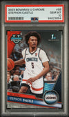 Graded 2023 Topps Bowman U Chrome Stephon Castle #88 Rookie RC Basketball Card PSA 10 Gem Mint