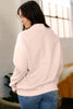 Bright Pink Oversize Blessed Embroidered Mock Neck Sweatshirt by Wild and Free Boutique