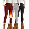 Women’s High-Waist Fleece-Lined Warm Leggings by FitiqueFit