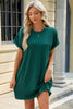 Short Sleeve Mini Dress with Pockets Casual & Stylish Everyday Wear by Stevvex