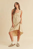 High-Low Hem Scoop Neck Midi Tank Dress For Women Casual Chic with Trendy High-Low Design & Comfortable Tank Style by Stevvex