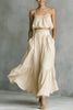 Women’s Two-Piece Flared Skirt Set – High-Waist Elegant Outfit by FitiqueFit