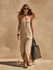 Women's Minimalist Sleeveless Slip Dress – Loose Fit Resort Style by FitiqueFit