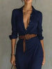 Full Size Ruched Long Sleeve Maxi Dress Plus Size by Wild and Free Boutique