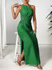 One Shoulder Sleeveless Maxi Dress Elegant & Sophisticated Evening Wear Women Luxury Party Dress by Stevvex
