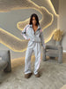 Women’s Long-Sleeve Zip-Up Jacket and Sweatpants Two-Piece Set by FitiqueFit