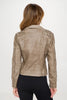 Coalition LA Studded Classic Moto Faux Leather Jacket for Women Edgy and Stylish Outerwear by Stevvex