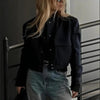 Women's Solid Color Long Sleeve Baseball Jacket by FitiqueFit