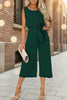 Women's Belted V-Neck Short Sleeve Straight-Leg Jumpsuit – 6 Colors S–2XL by FitiqueFit