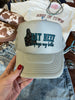 Eat Beef It Pays My Bills Trucker Hat by Wild Junkie