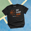 Eat, Sleep, Hoop. - T-shirt - Black by Bigger Than Basketball