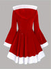 Gold Velvet COS Christmas Party A- Line Hooded Dress