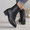 British Style High-Top Zipper Leather Boots — Women’s Trend Fashion Boots by FitiqueFit