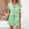 Women’s Summer matching lounge set with Shorts by FitiqueFit