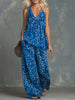 Women’s Leopard Print Sleeveless Top and Chiffon Pants Set by FitiqueFit