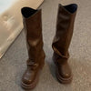 Women’s Platform Dress Boots – British Style Autumn/Winter by FitiqueFit