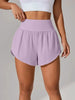 Loose-fitting High-waisted Ruffled Yoga Shorts by My Store