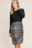 Leopard Color Block Knit Dress – Animal Print Knit Dress, Color Block Sweater Dress, Casual Knit Dress, Fall Fashion Knit Dress, Cozy Long Sleeve Dress by Stevvex